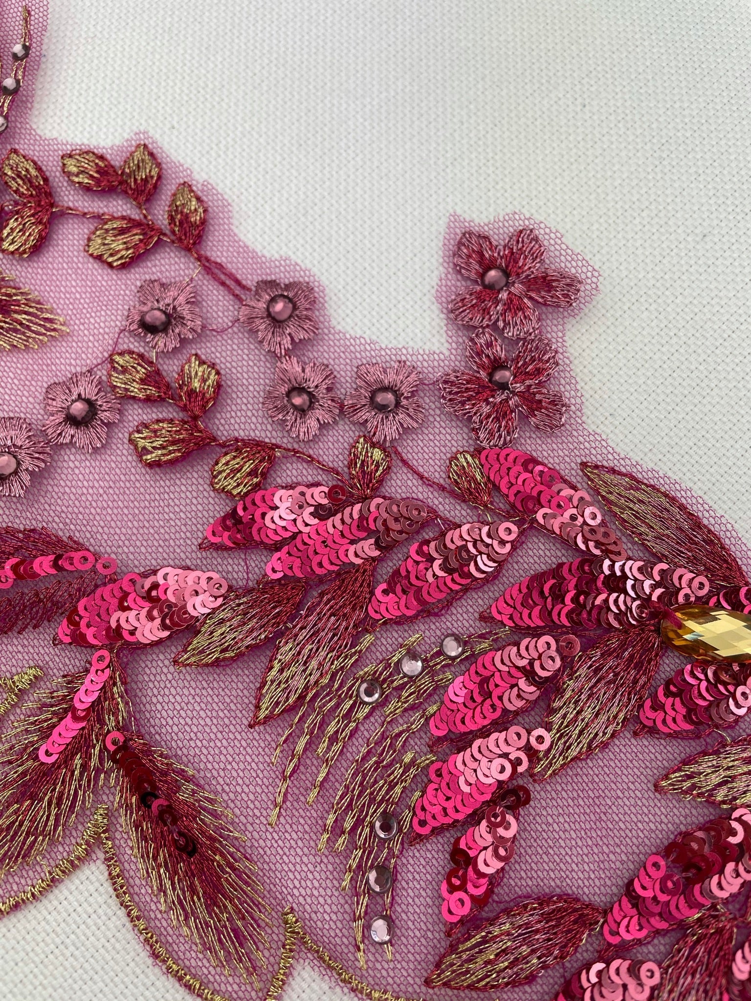 LT - 145 Lace Trim Magenta - Aleemahs