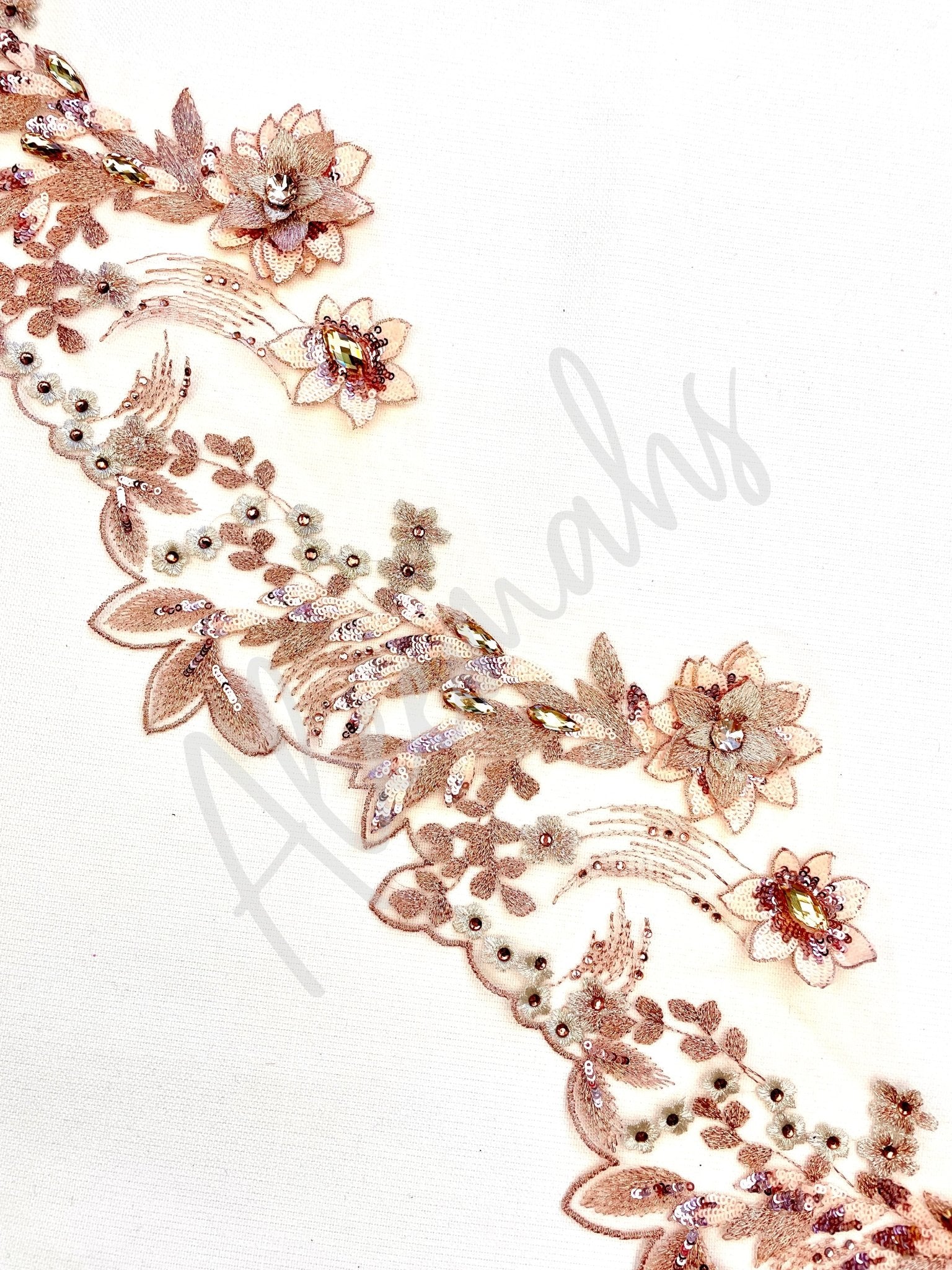 LT - 145 Lace Trim Rose Gold - Aleemahs