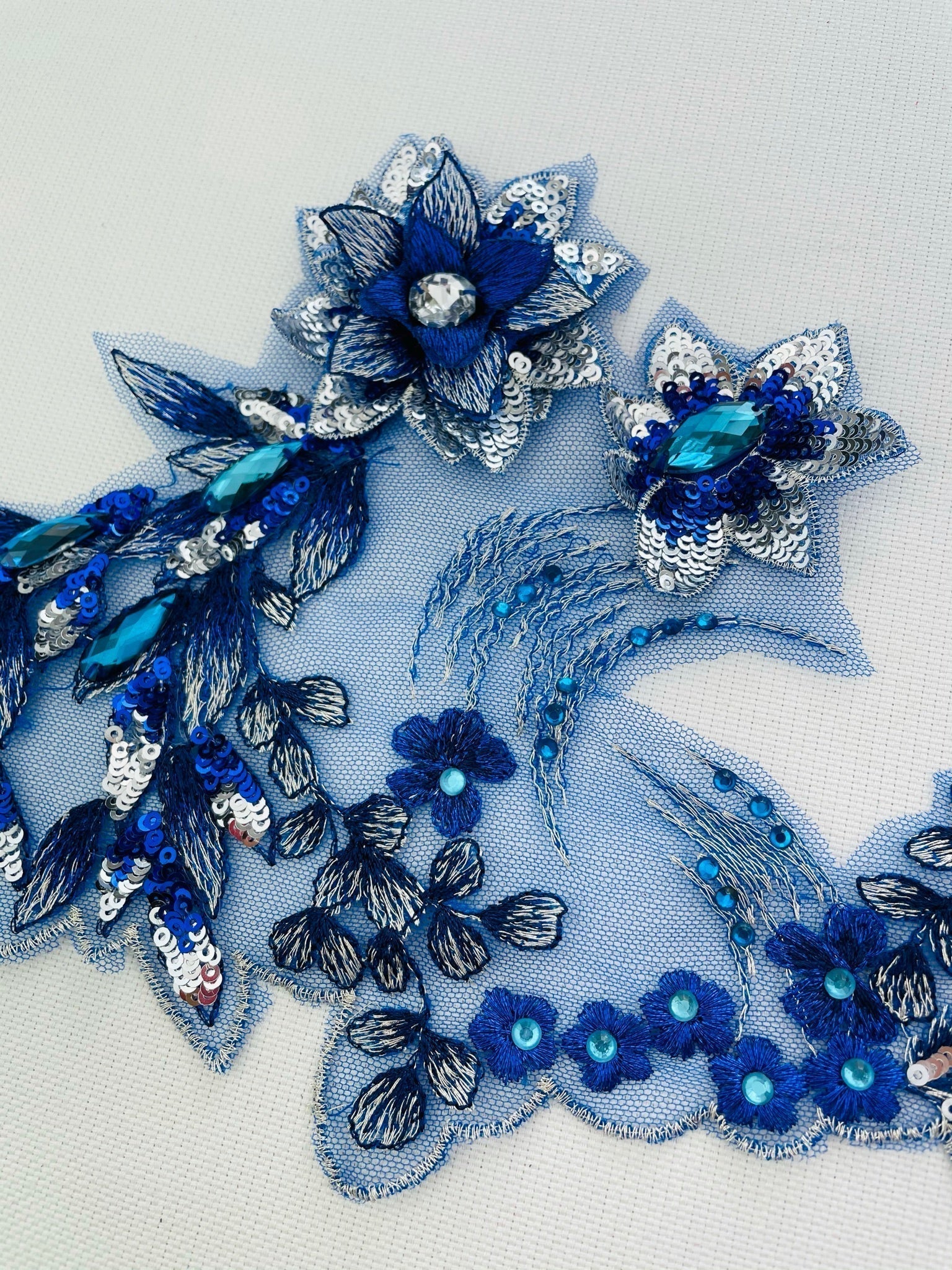 LT - 145 Lace Trim Royal Blue - Aleemahs