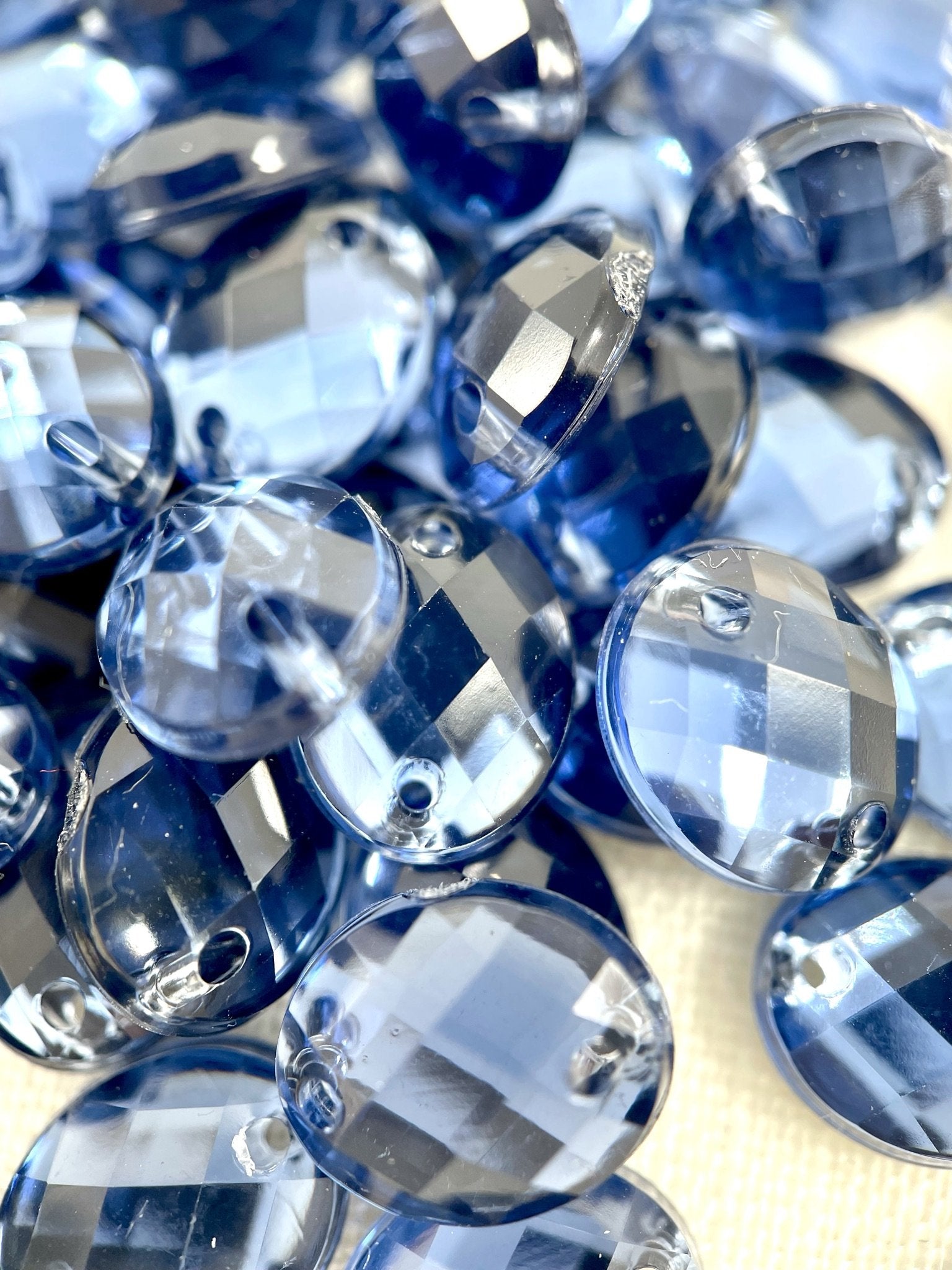 Navy Oval Acrylic Jewel - Aleemahs