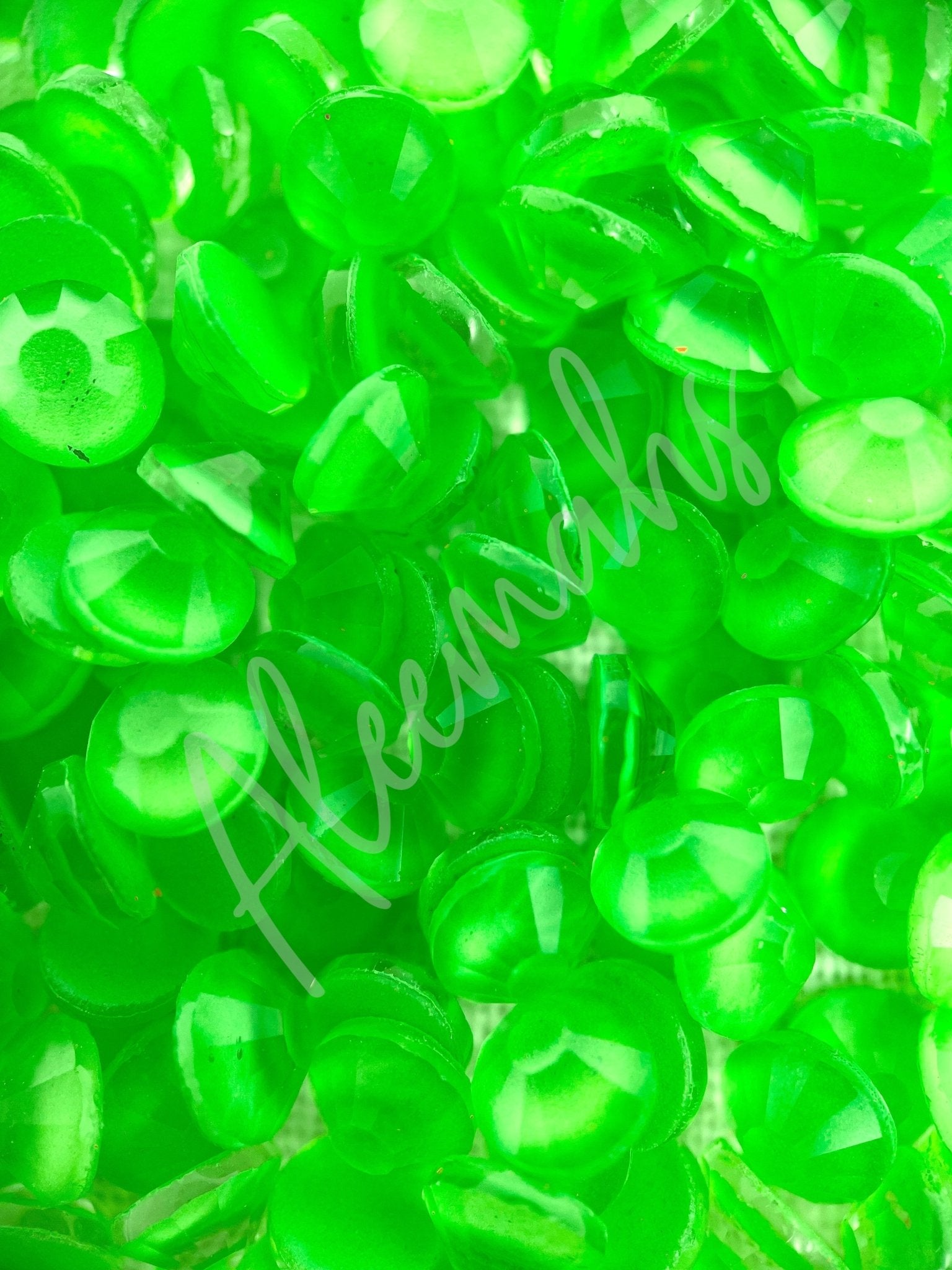 Neon Green Flatback - Aleemahs
