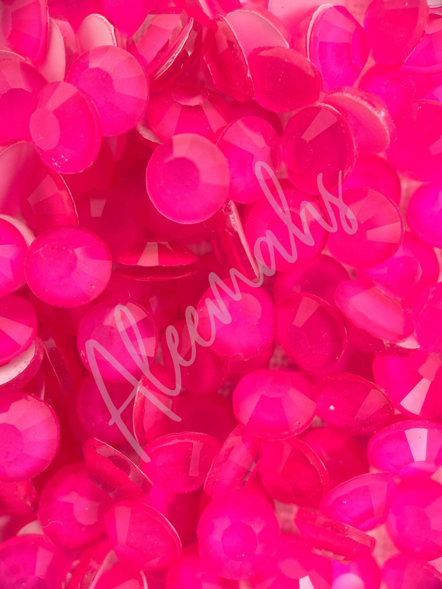 Neon Pink Flatback - Aleemahs