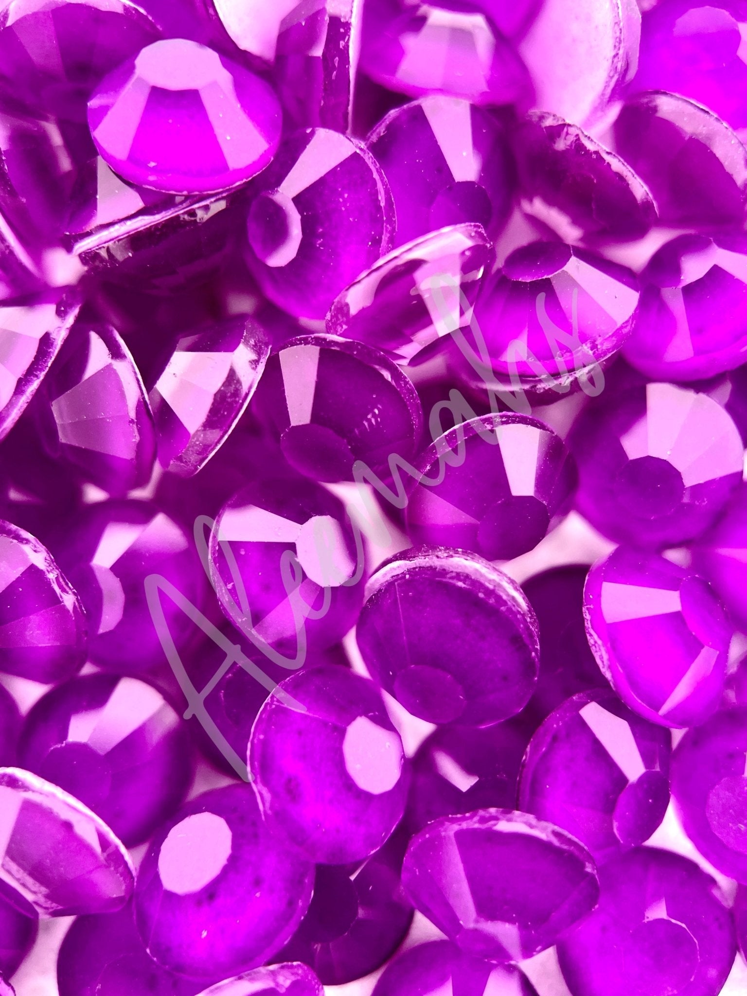 Neon Purple Flatback - Aleemahs