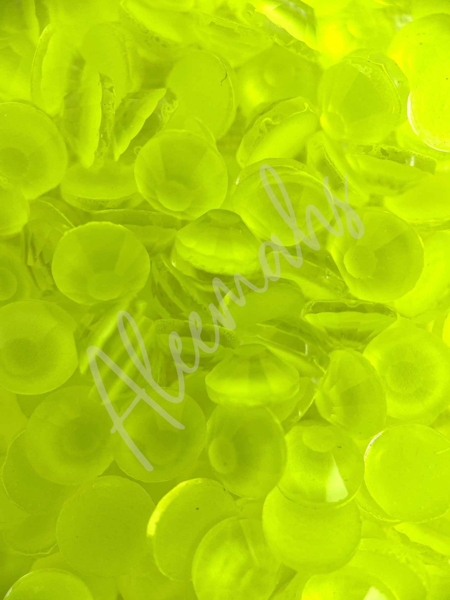 Neon Yellow Flatback - Aleemahs