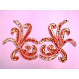 P - 018 Apricot Iris costume pair - Aleemahs