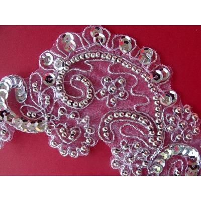 P - 032 Silver beadcord pair - Aleemahs