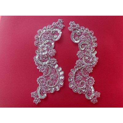P - 032 Silver beadcord pair - Aleemahs
