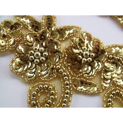 P - 036 Gold flower spray - Aleemahs