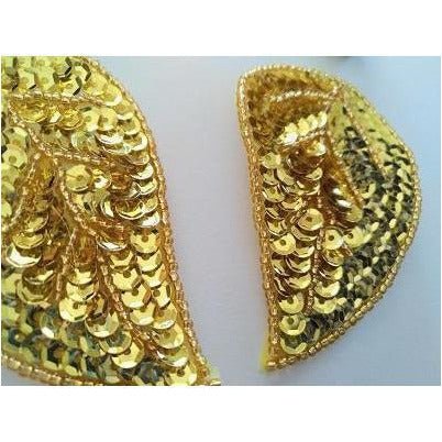 P - 050: Gold teardrop pair - Aleemahs