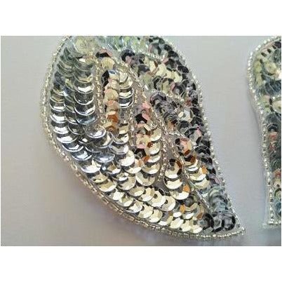 P - 050: Silver teardrop pair - Aleemahs