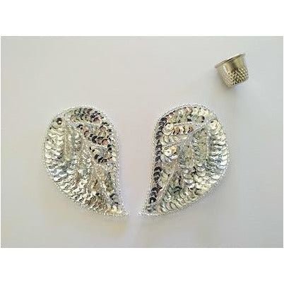 P - 050: Silver teardrop pair - Aleemahs