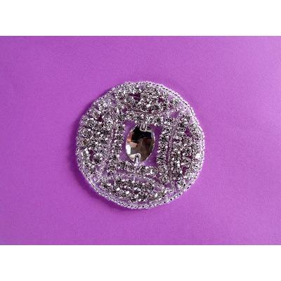 R - 091 Rhinestone circle with jewel centre - Aleemahs