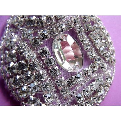 R - 091 Rhinestone circle with jewel centre - Aleemahs