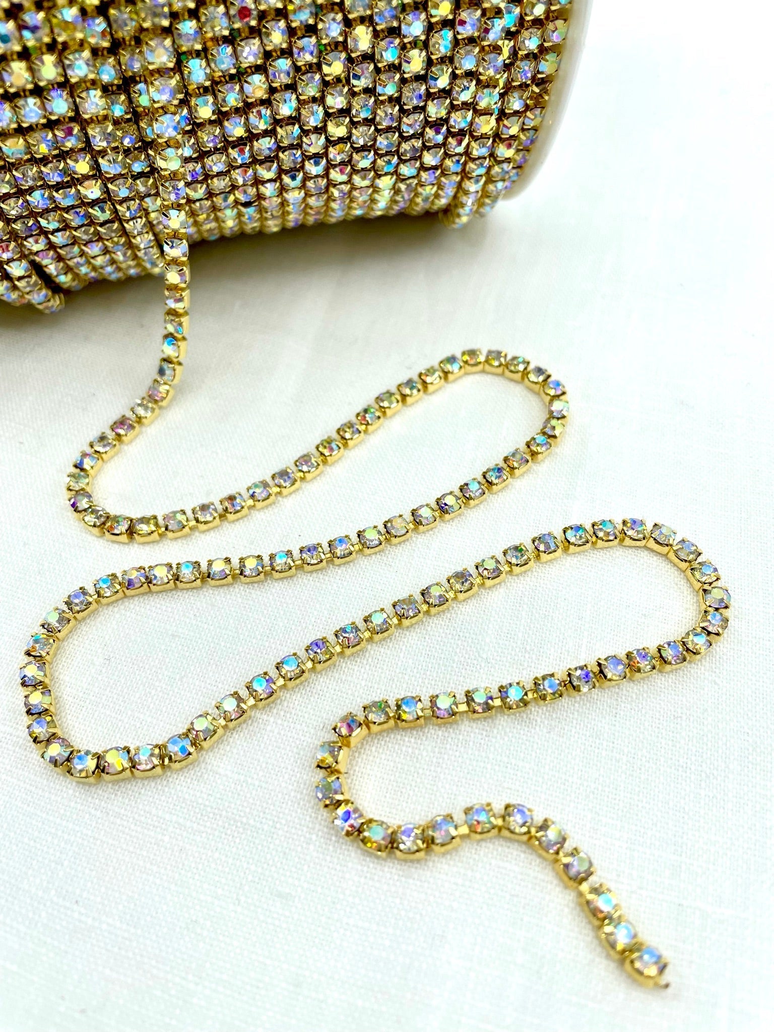 RC - 3 Cupchain Gold & Crystal AB - Aleemahs