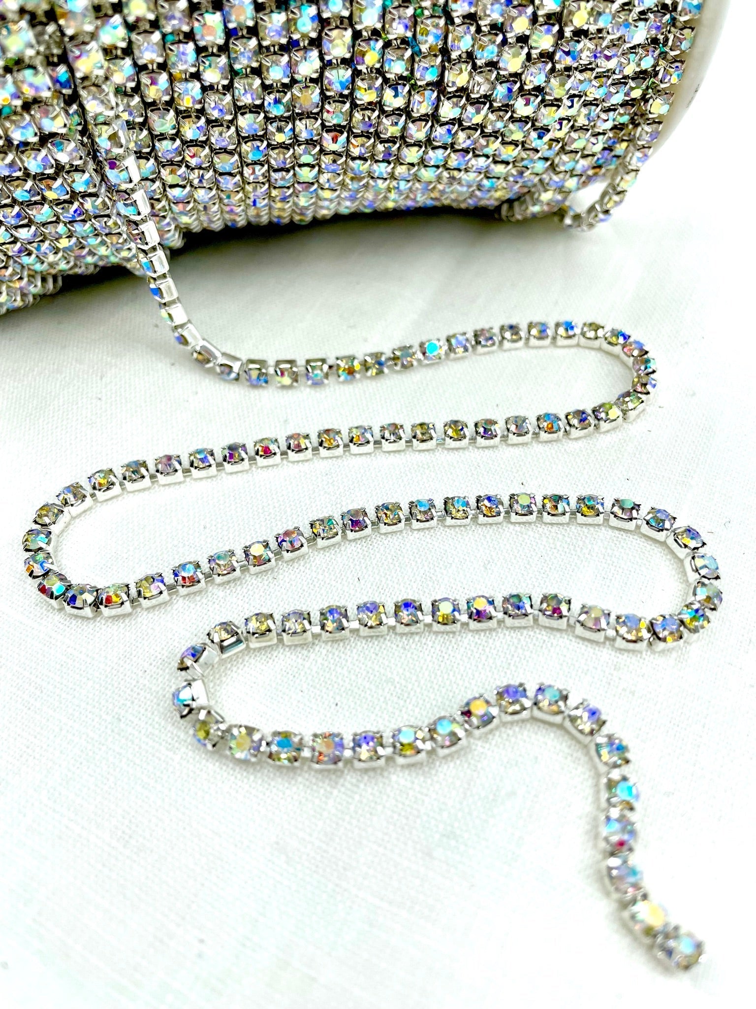 RC - 3 Cupchain Silver & Crystal AB - Aleemahs