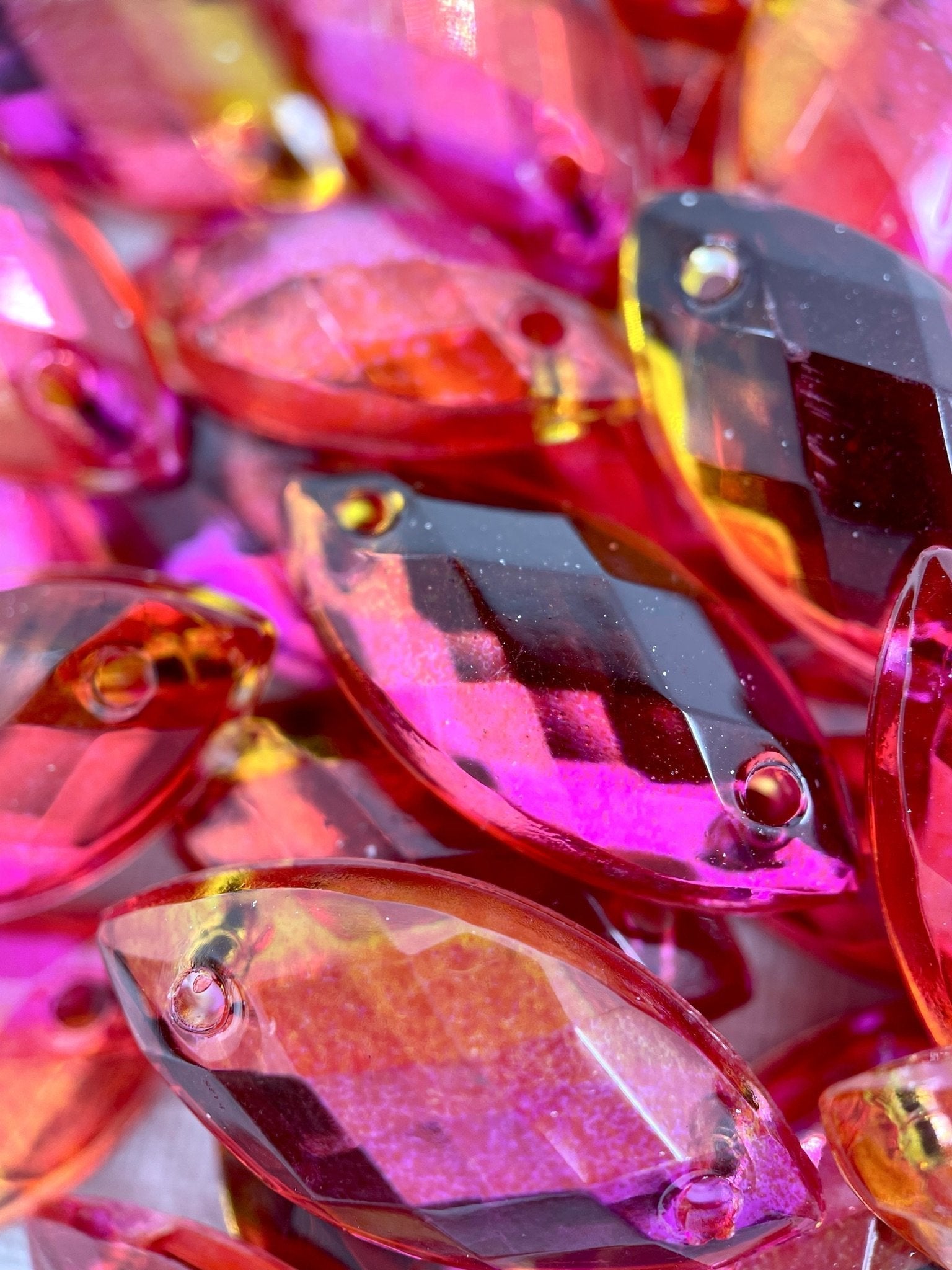 Red/Orange Eye Acrylic Jewel - Aleemahs