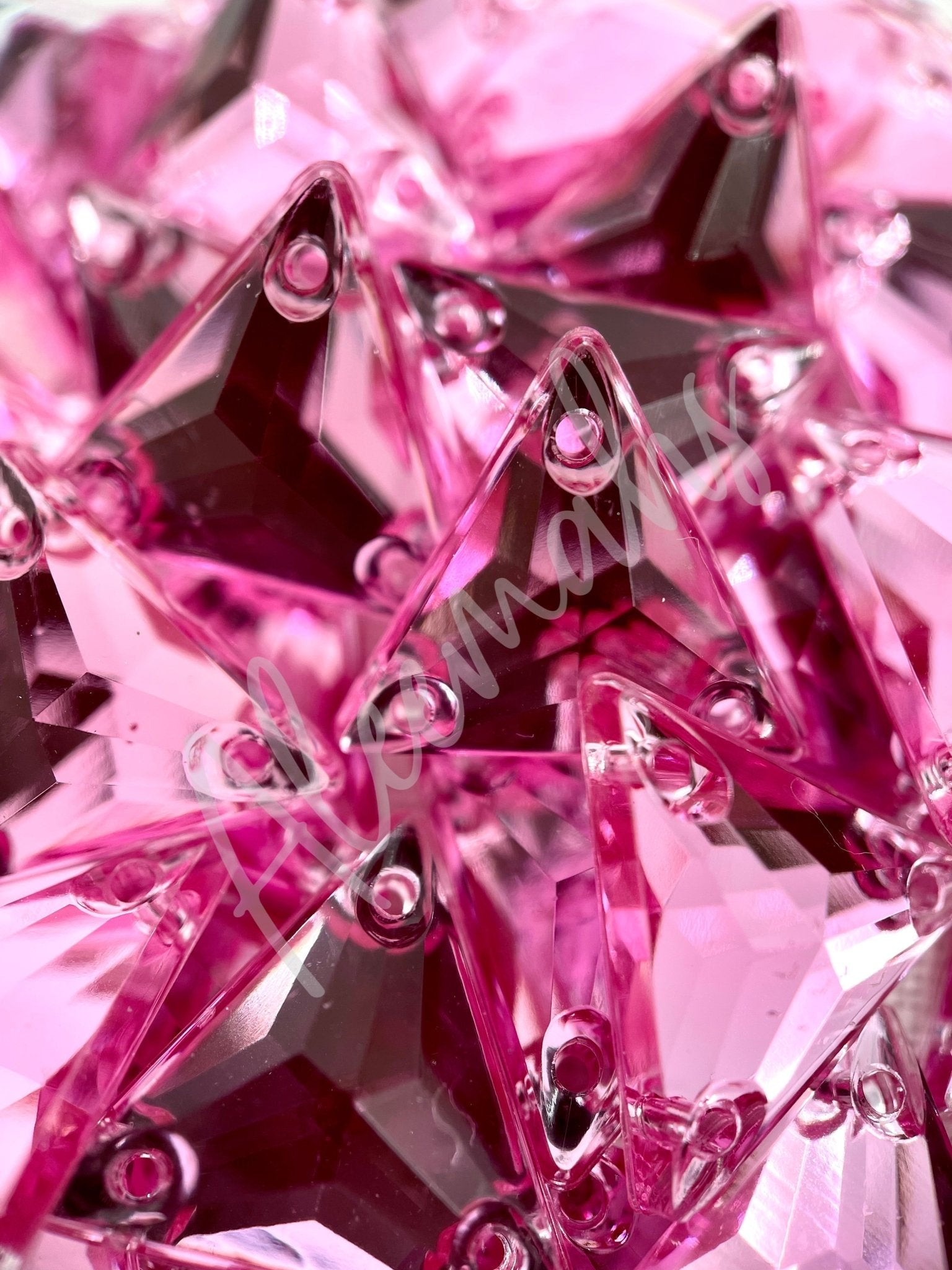 Rose Triangle Acrylic Jewel - Aleemahs