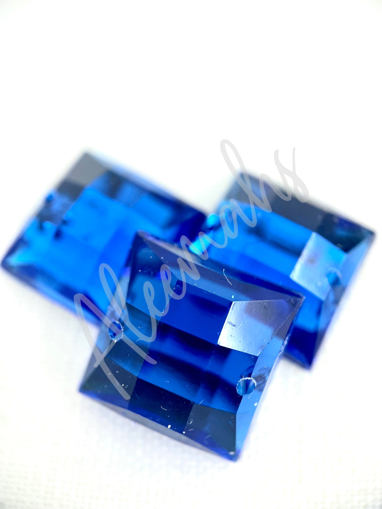 Sapphire Square Acrylic Jewel - Aleemahs