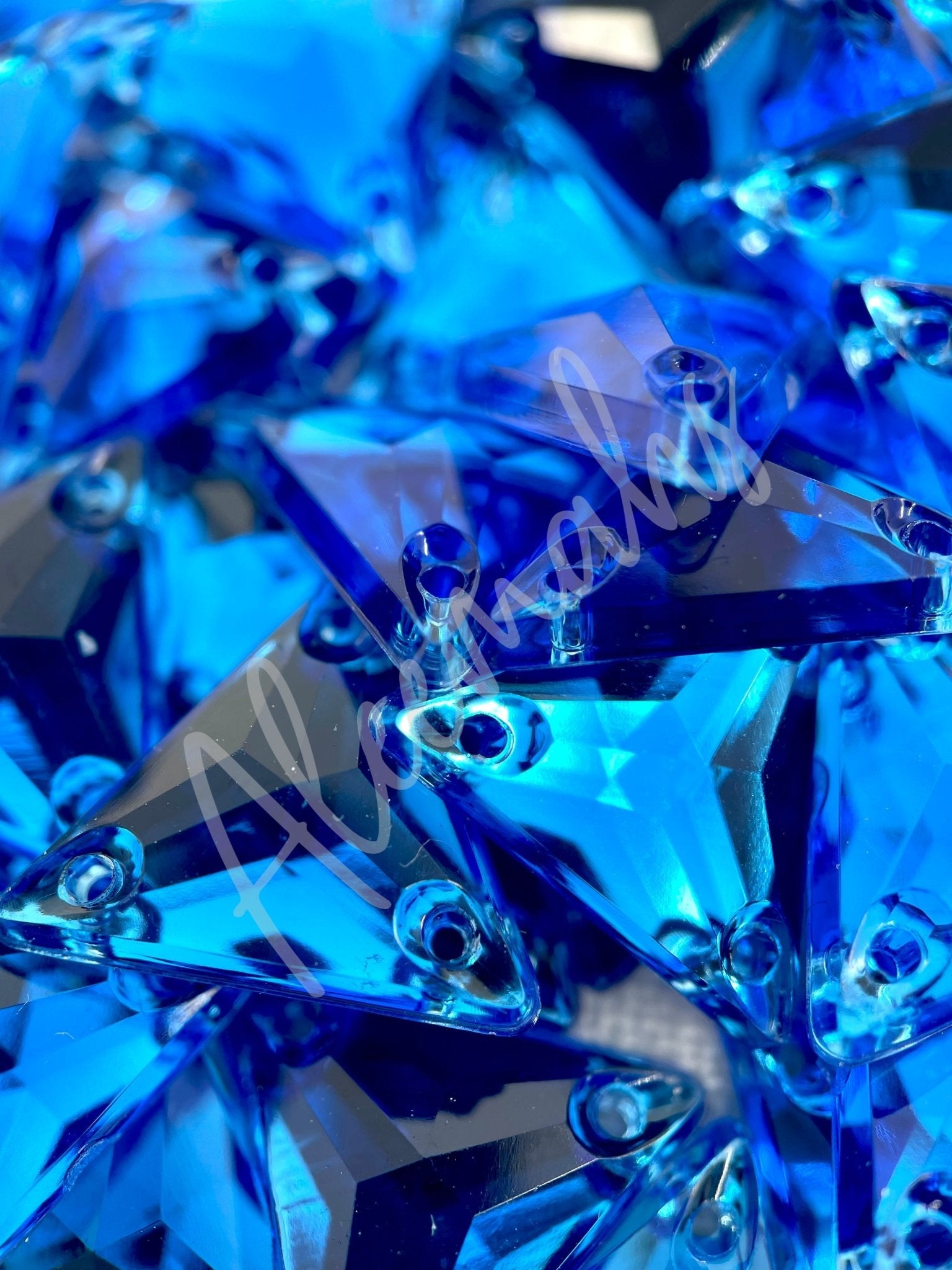 Sapphire Triangle Acrylic Jewel - Aleemahs