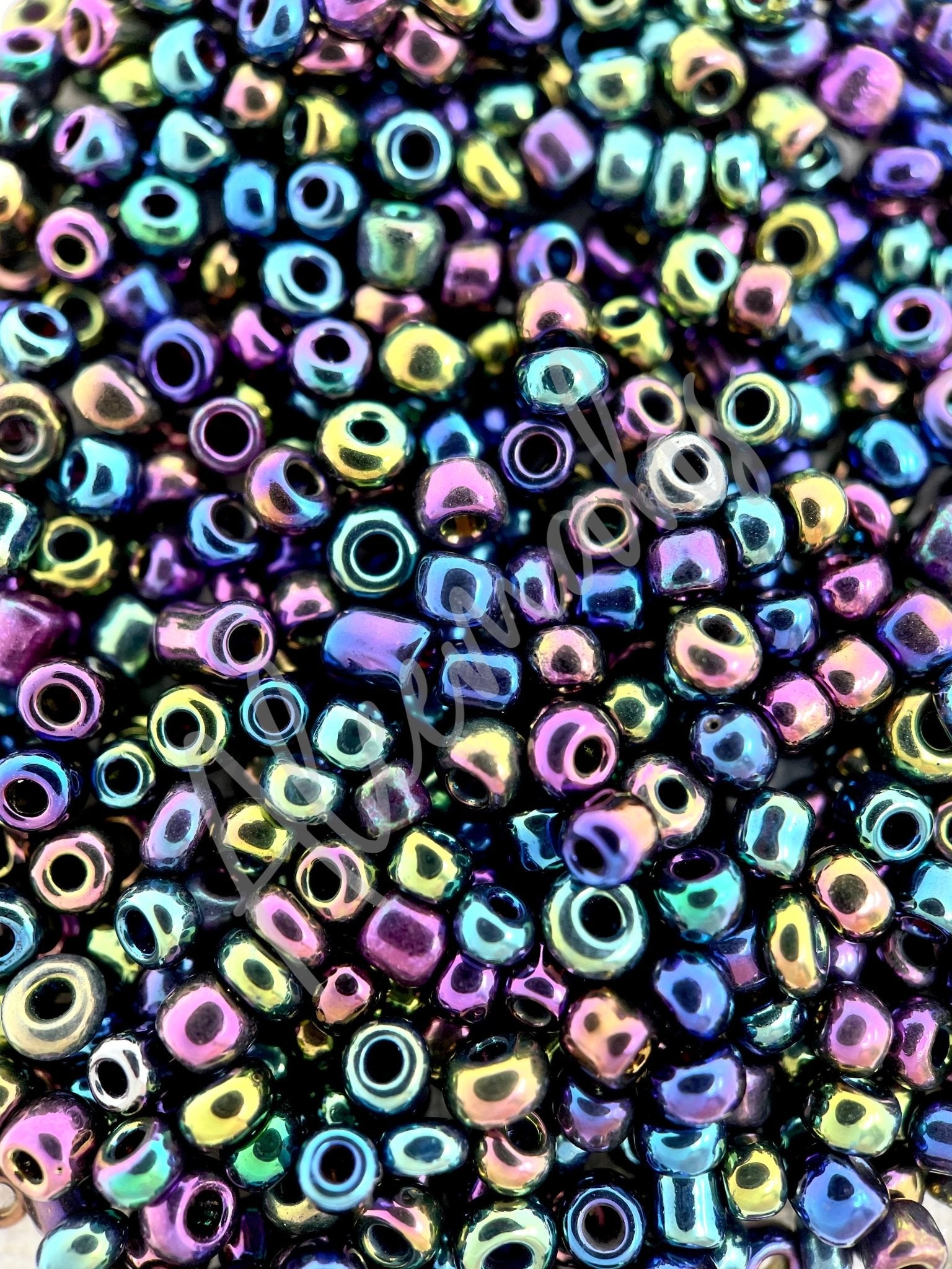 Seed Beads - Black Iris - Aleemahs