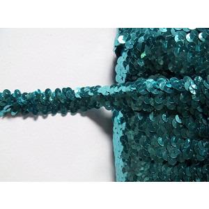 Sequin Elastic, 2 row, Turquoise - Aleemahs