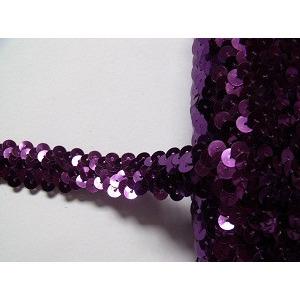 Sequin Elastic, 2 rows, Purple - Aleemahs