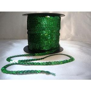 Sequin strand, flat,Green laser - Aleemahs