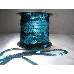 Sequin strand,flat,Turquoise - Aleemahs