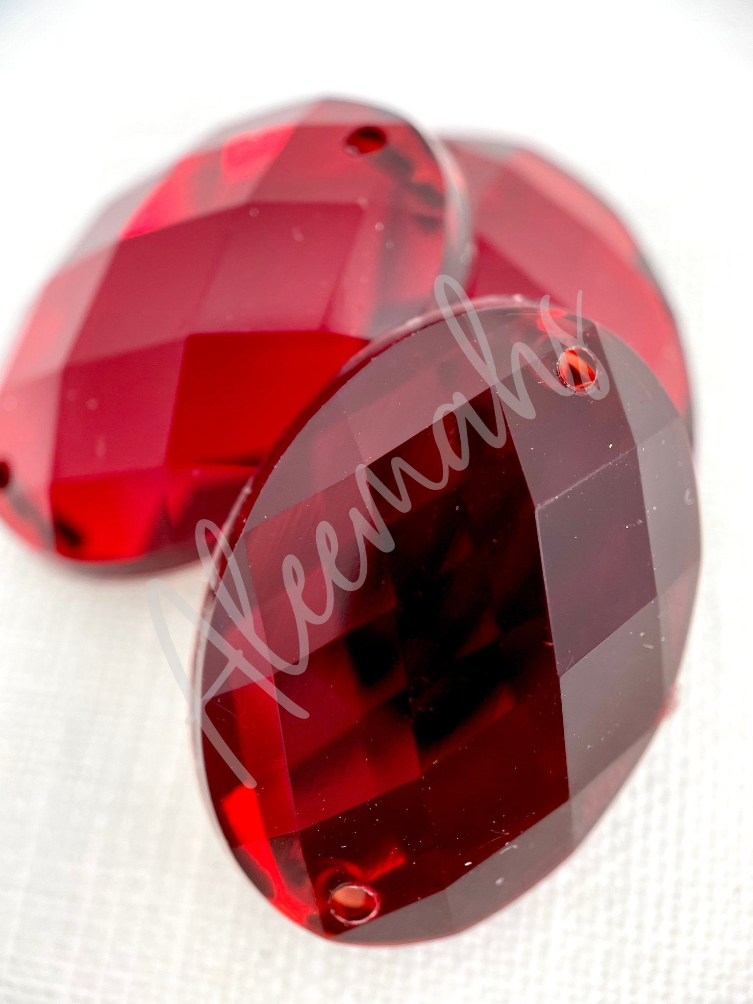 Siam Oval Acrylic Jewel - Aleemahs