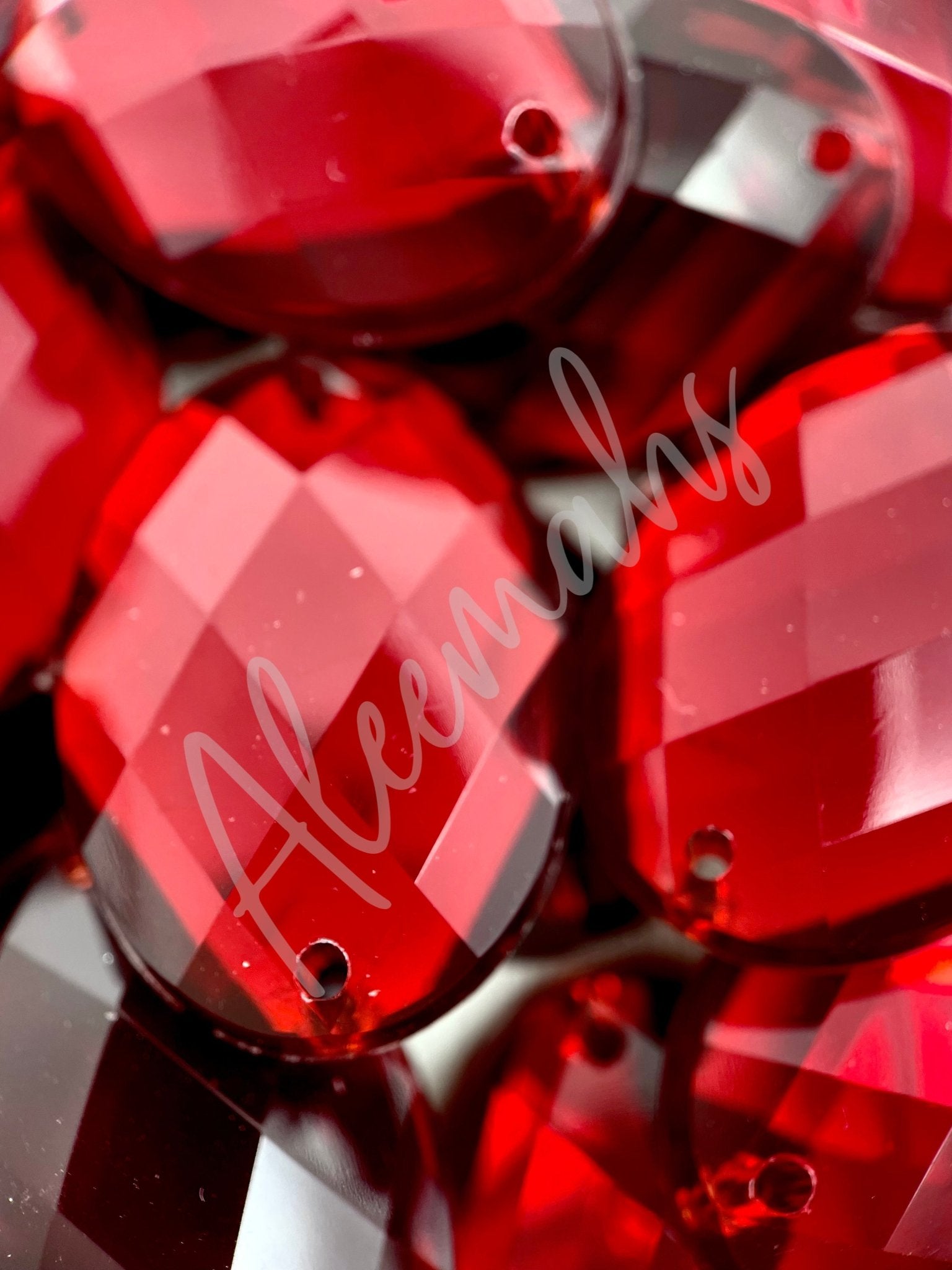 Siam Oval Acrylic Jewel - Aleemahs