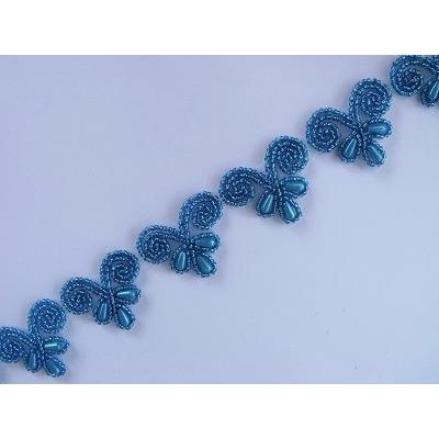 T - 003 Turquoise love heart trim - Aleemahs
