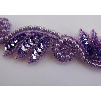 T - 015 Lilac leaf and swirl trim - Aleemahs