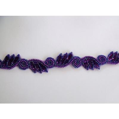 T - 015 Purple leaf and swirl trim - Aleemahs