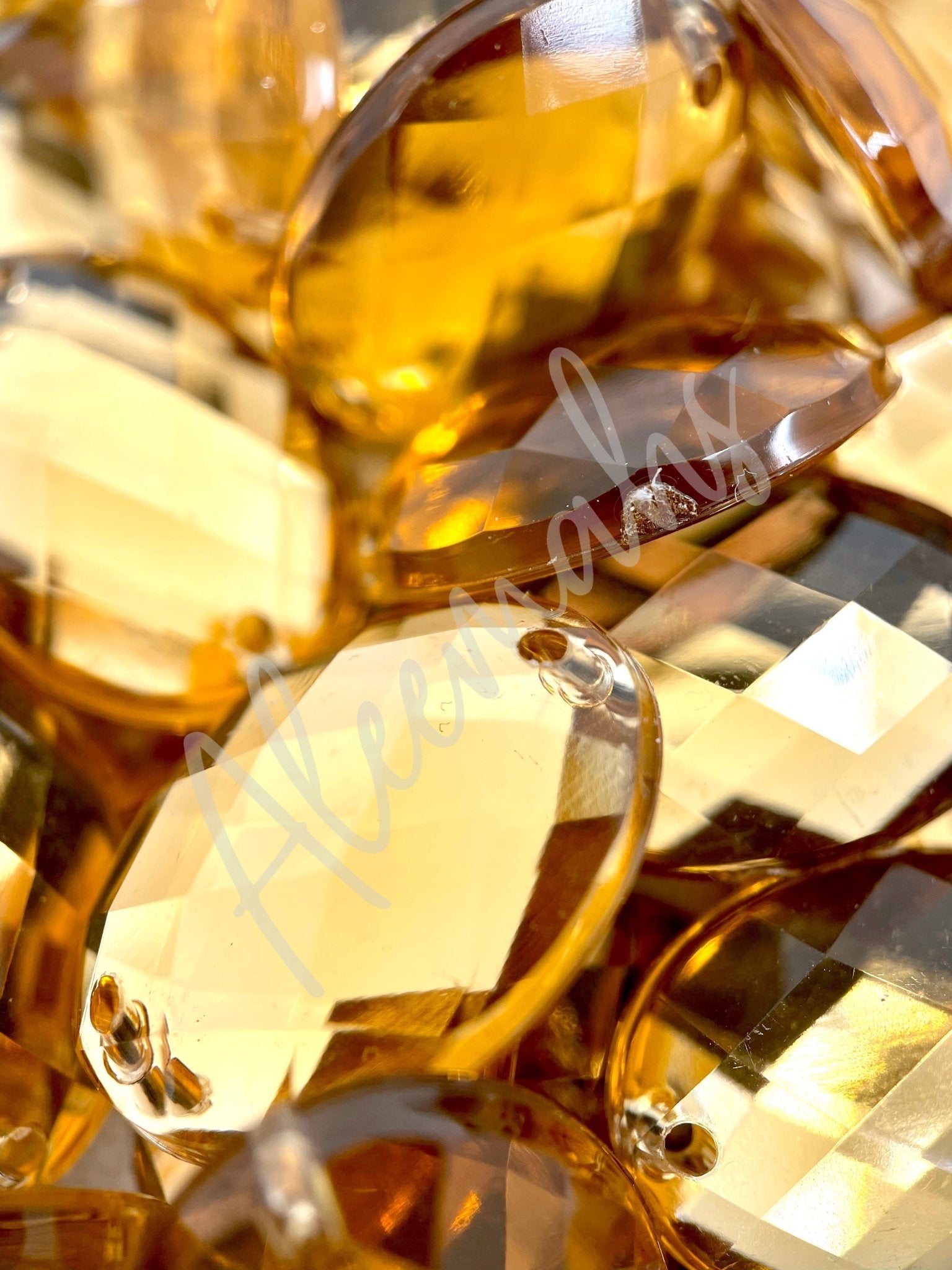 Tan Oval Acrylic Jewel - Aleemahs