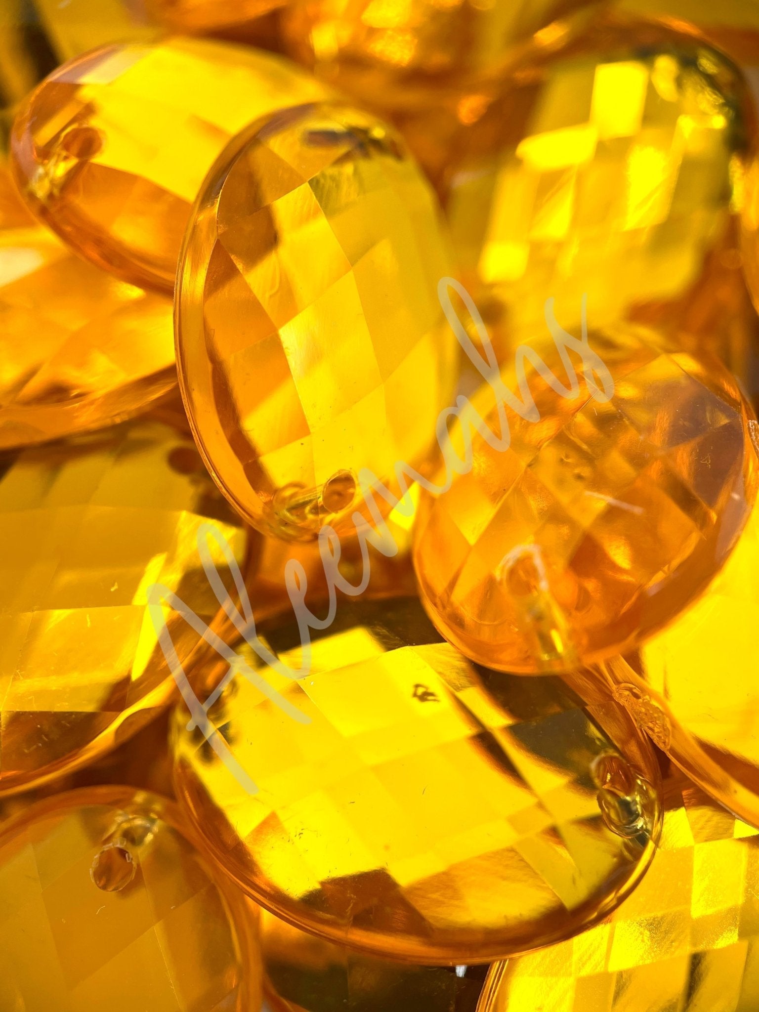 Topaz Oval Acrylic Jewel - Aleemahs