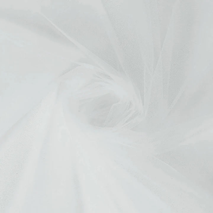 TU - 003 White Bridal Tulle - Aleemahs
